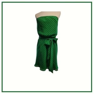 Express Blue and Green Striped Dress Size M